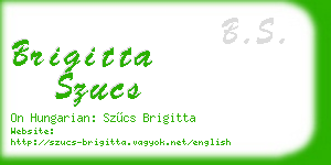brigitta szucs business card