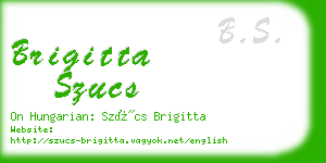 brigitta szucs business card